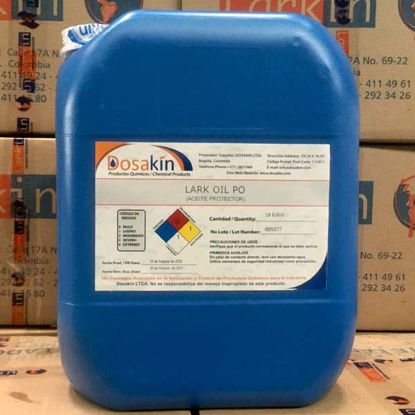 LARK OIL PO mezcla anticorrosiva en medio oleoso de antioxidantes inorgánicos, inhibidores de corrosión e hidrocarburos derivados del petróleo